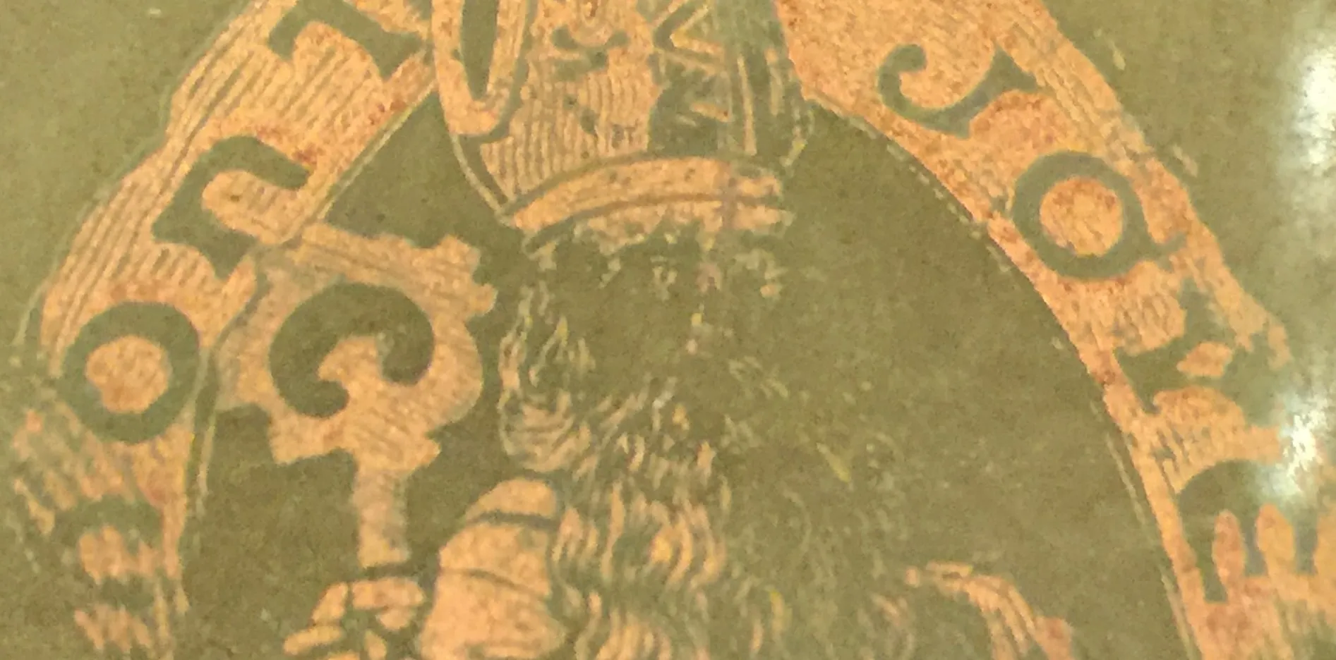 Vidrio antiguo firmado LEGRAS con detalles artísticos.