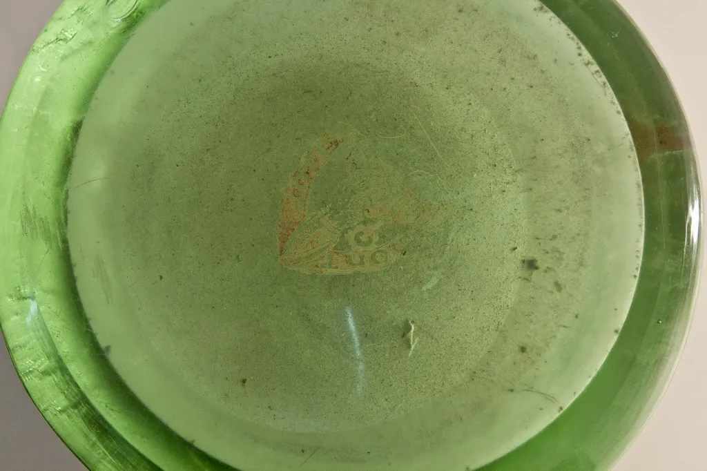 带有Legras签名的玻璃，古董，细节独特