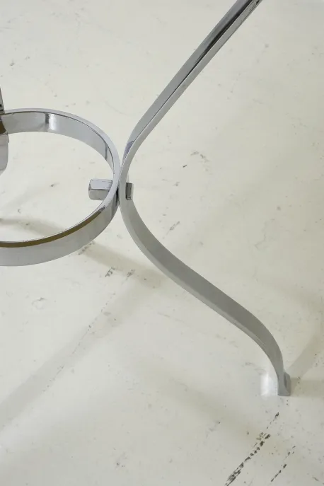 antique small table with curved base and elegant legs