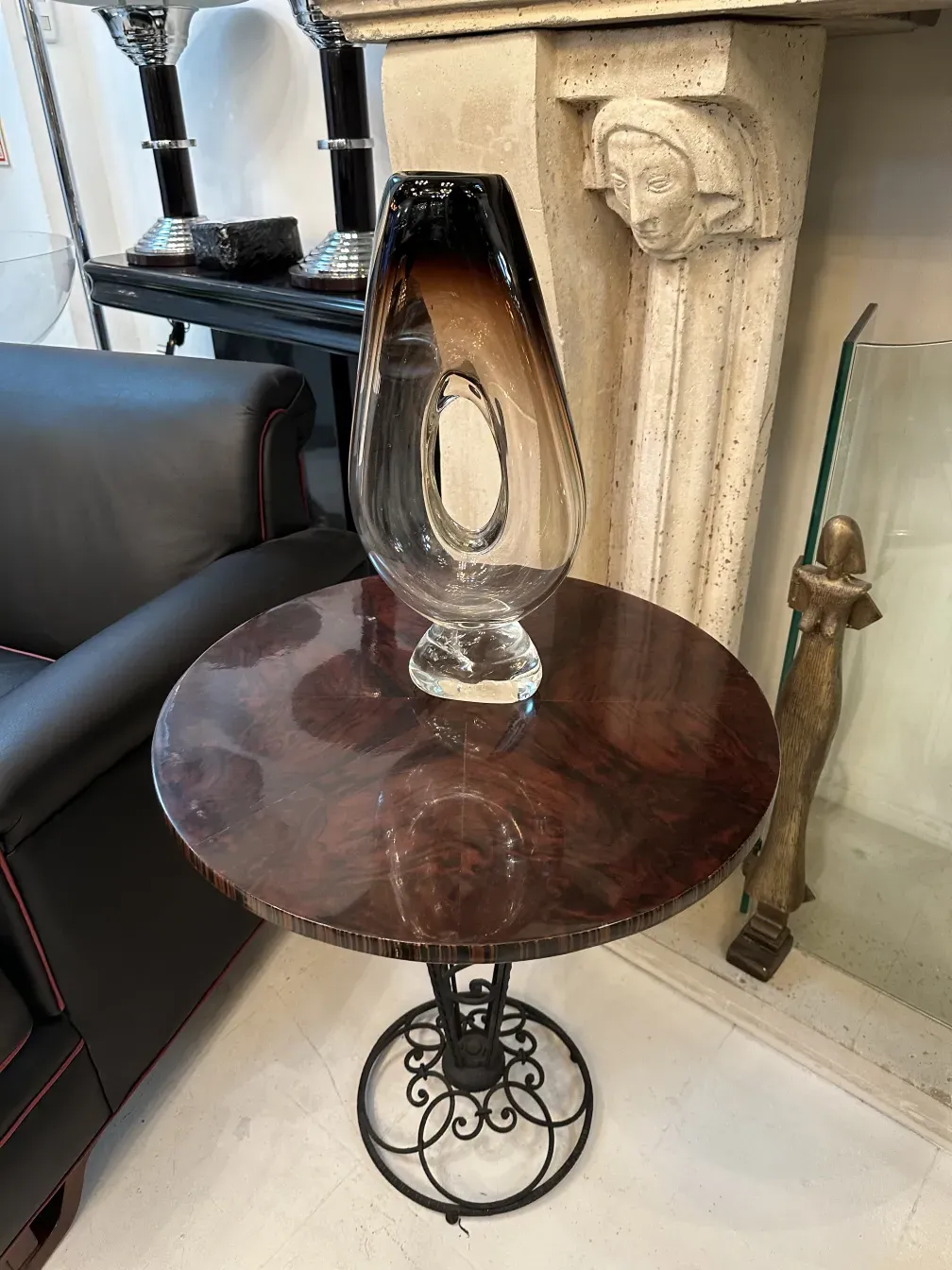 two antique small tables with an appealing design