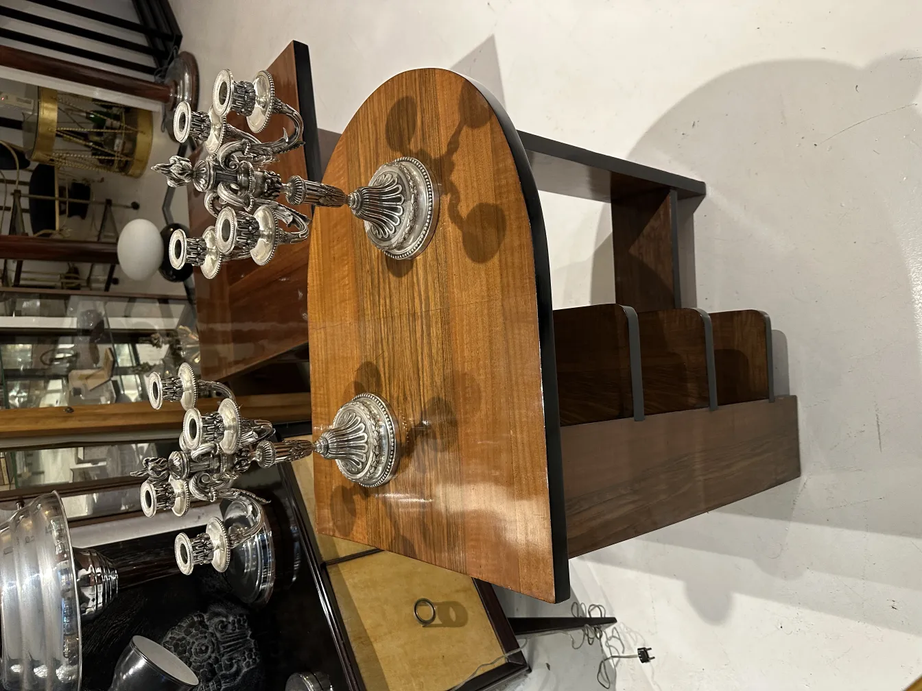 deux candélabres anciens art nouveau avec plusieurs bras