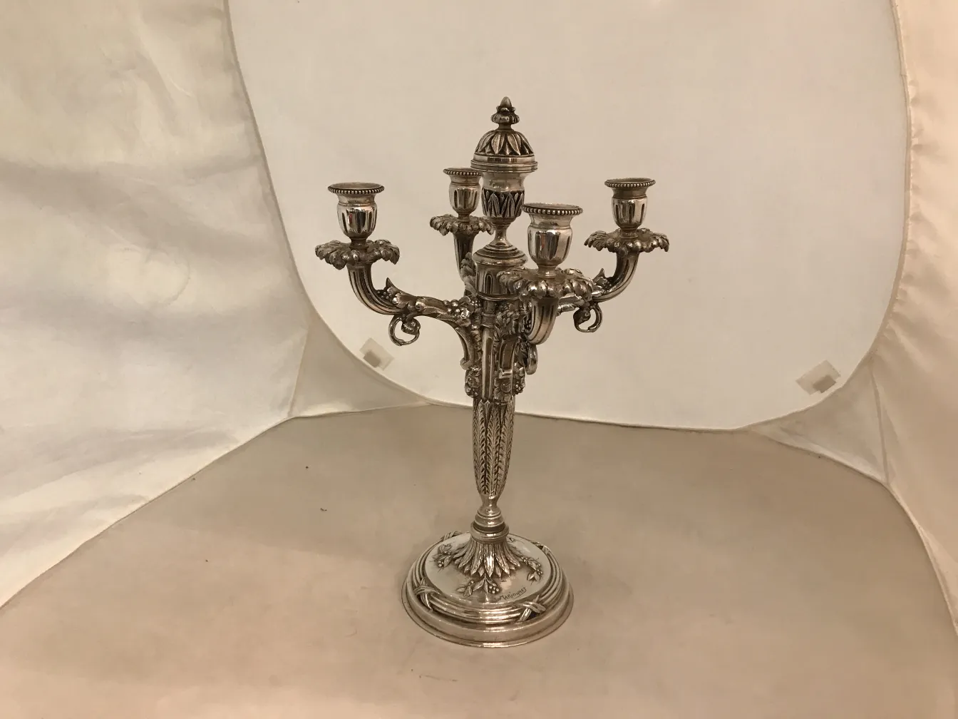 antique candelabras in a charming setting
