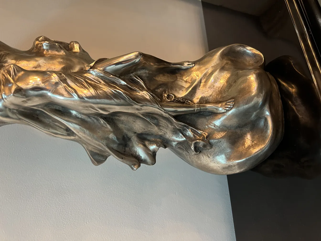 antique vase with artistic design and shiny details