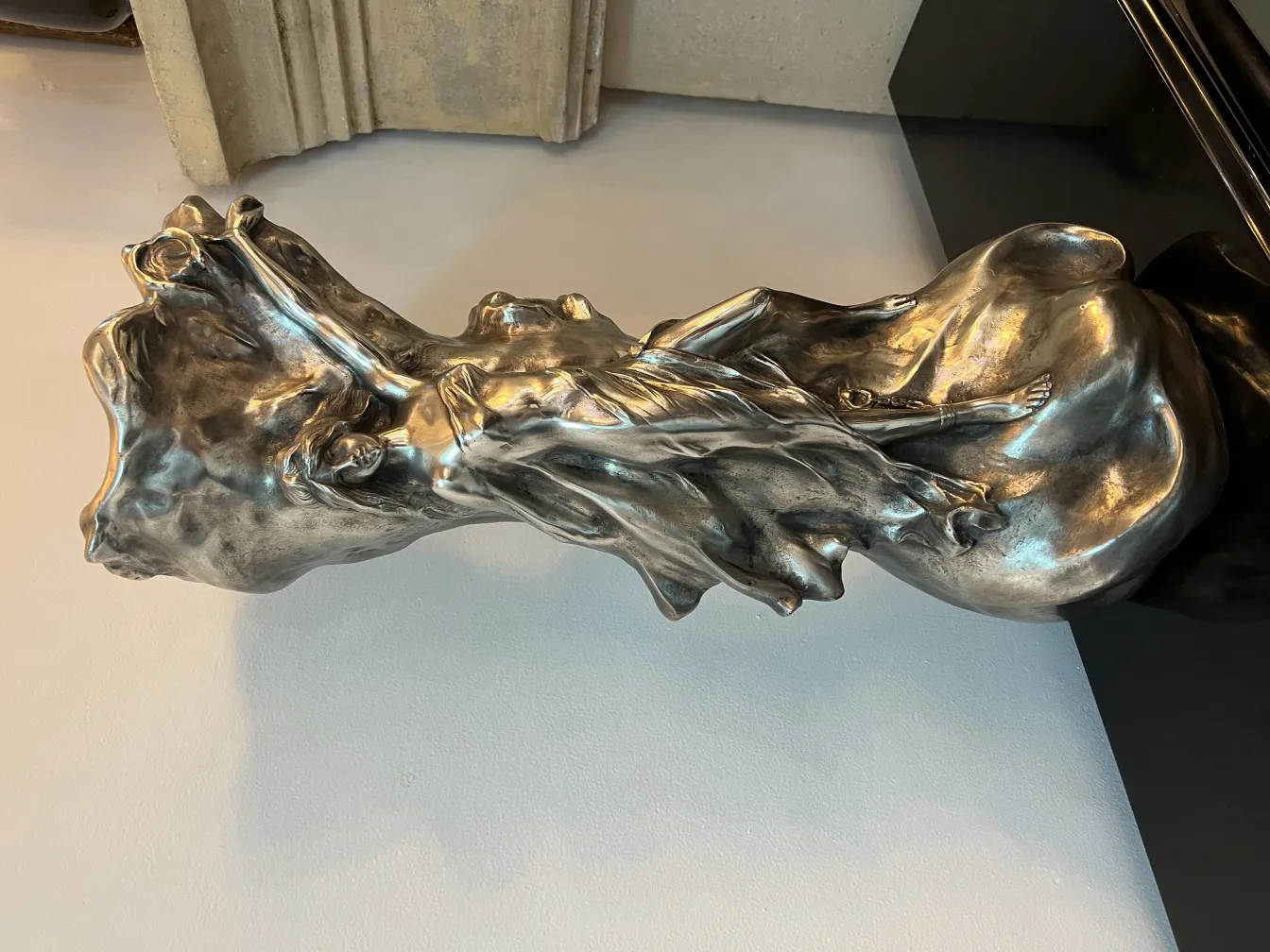 antique vase with elegant and fluid design, art nouveau