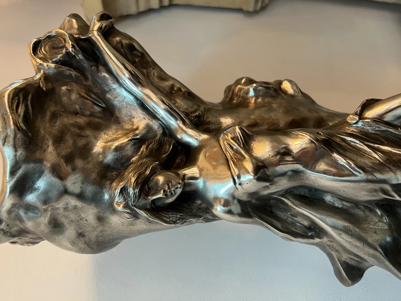 antique decorative vase with art nouveau details