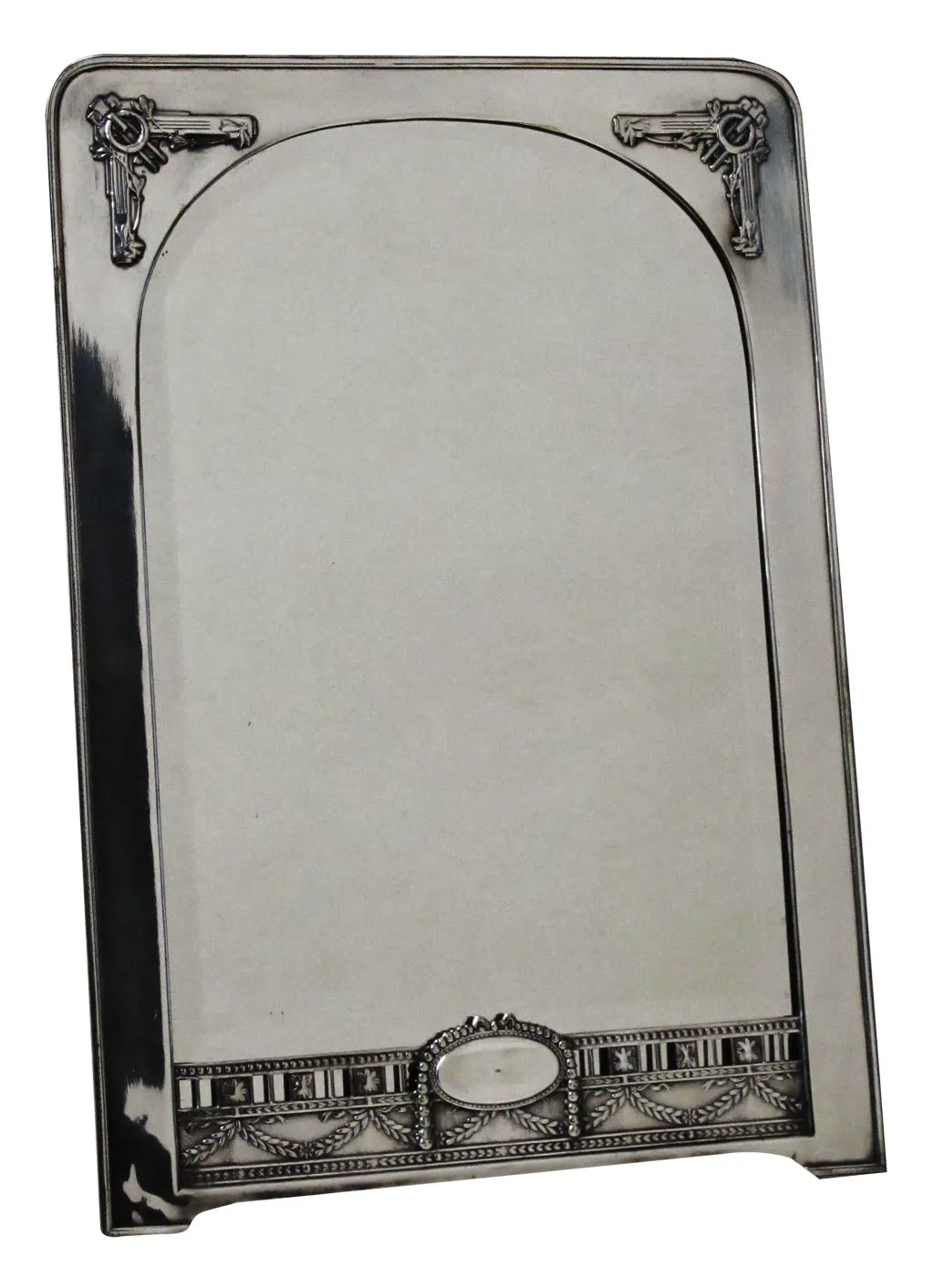 miroir ancien avec cadre décoratif et détails en art nouveau
