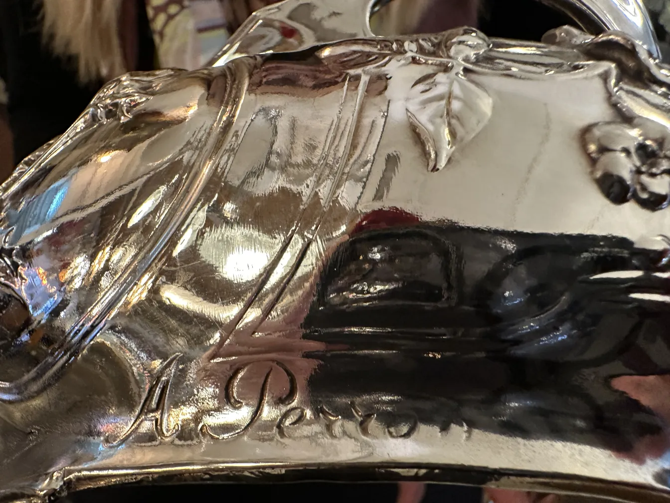 antique centerpiece with elegant decorative details