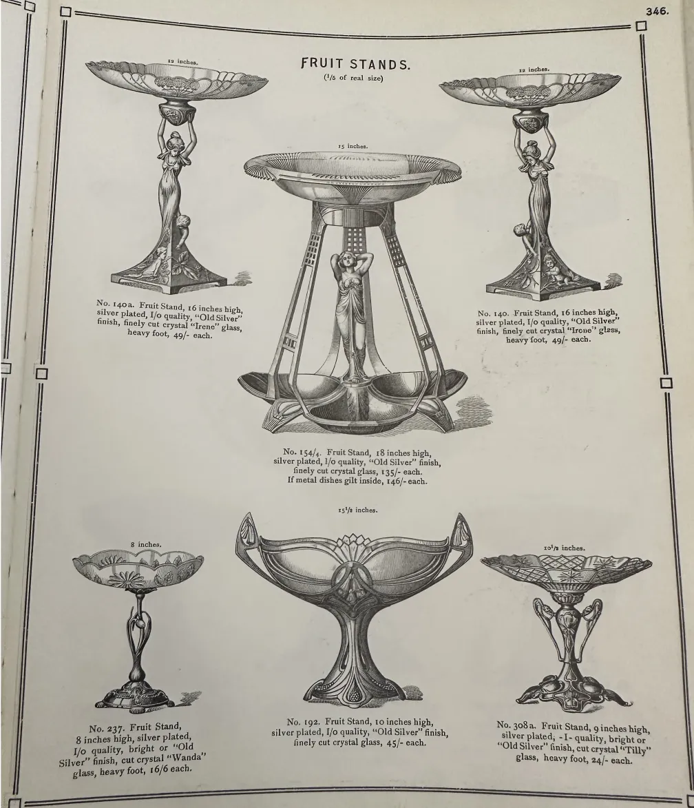 زراعة مركزية قديمة wmfs مزخرفة بتصميم أنيق في بيئة كلاسيكية.