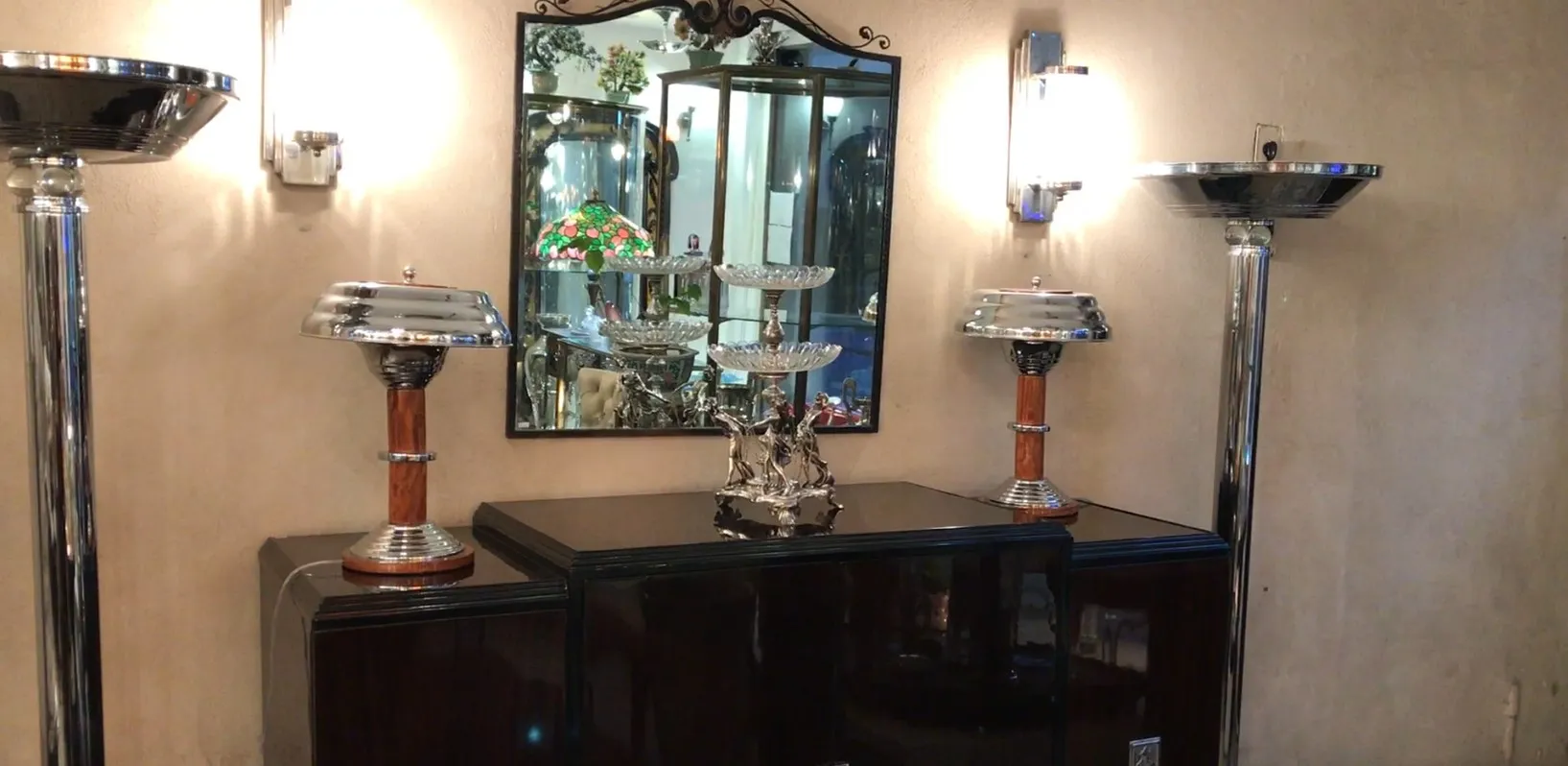 centro de mesa wmF antigo com estilo decorativo elegante