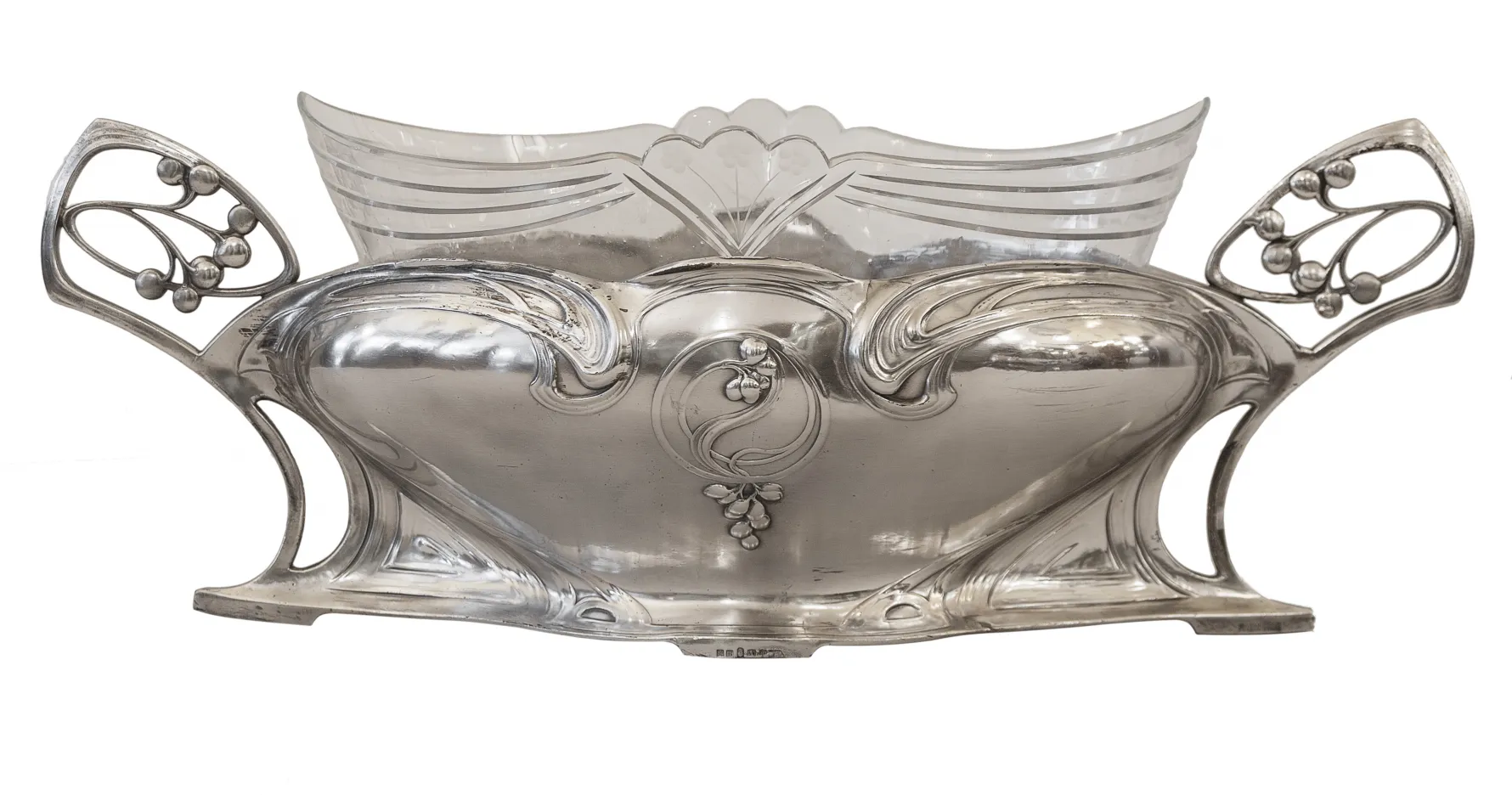 antike WMF blomtopf mit elegantem Design und dekorativen Details, ideal für Tischdekoration