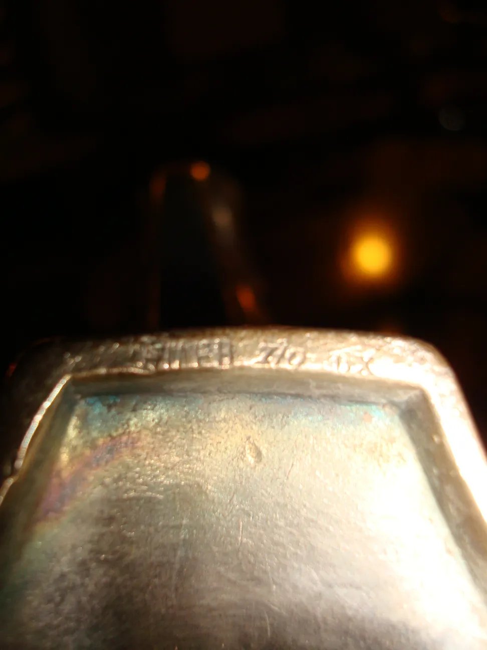 antique wmfs centerpiece with reflections