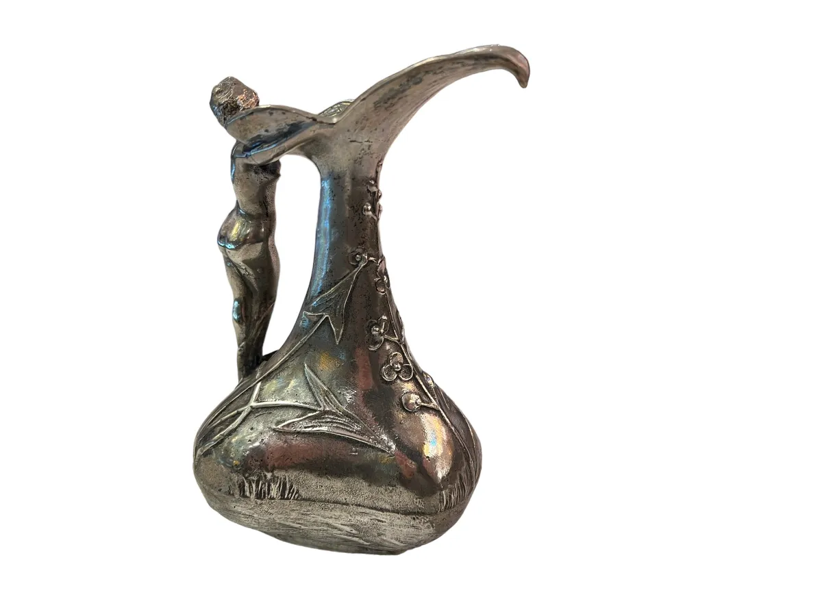 antique jar with decorative details on the surface