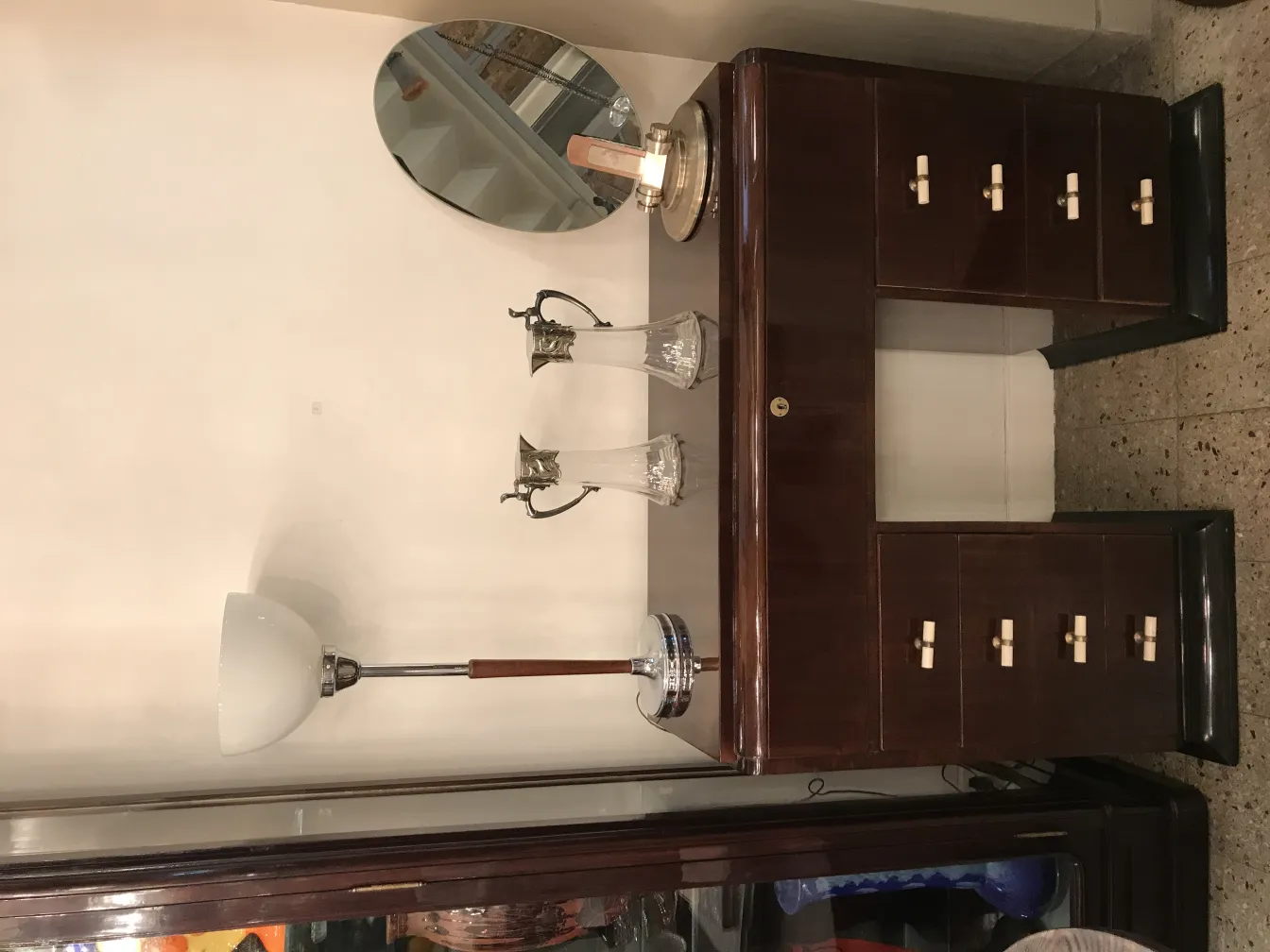 two antique wmf jars in an elegant setting