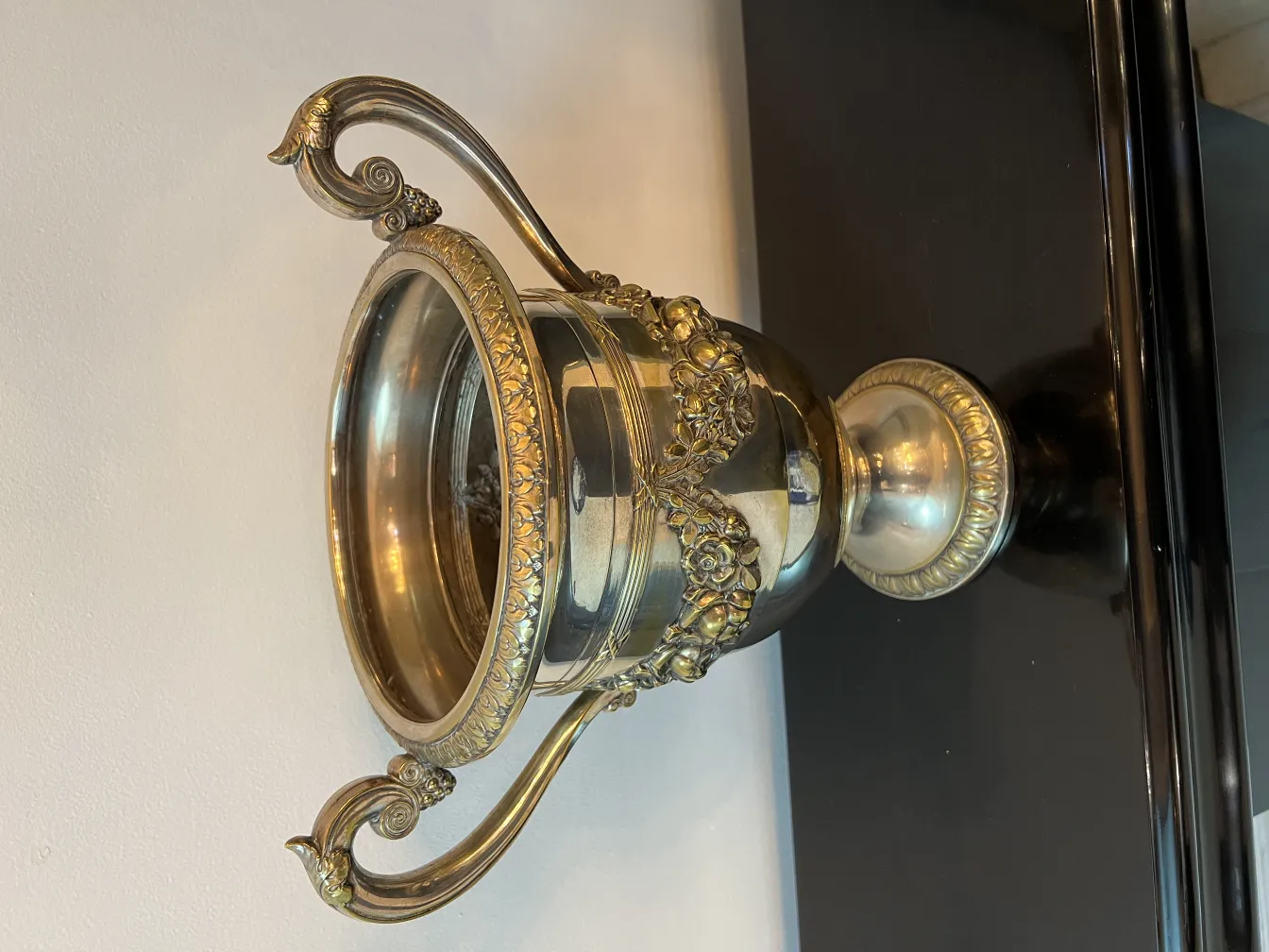 2 शैम्पेन कूलर प्राचीन WMF सजावटी विवरणों के साथ