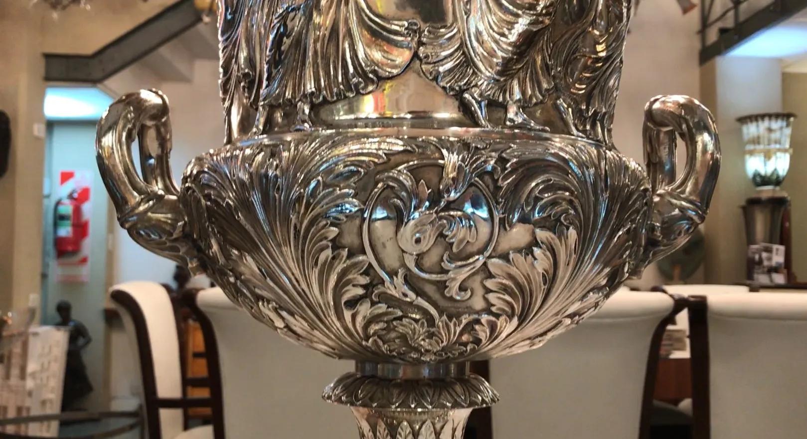 два старинных ведерка для шампанского WMF с орнаментом