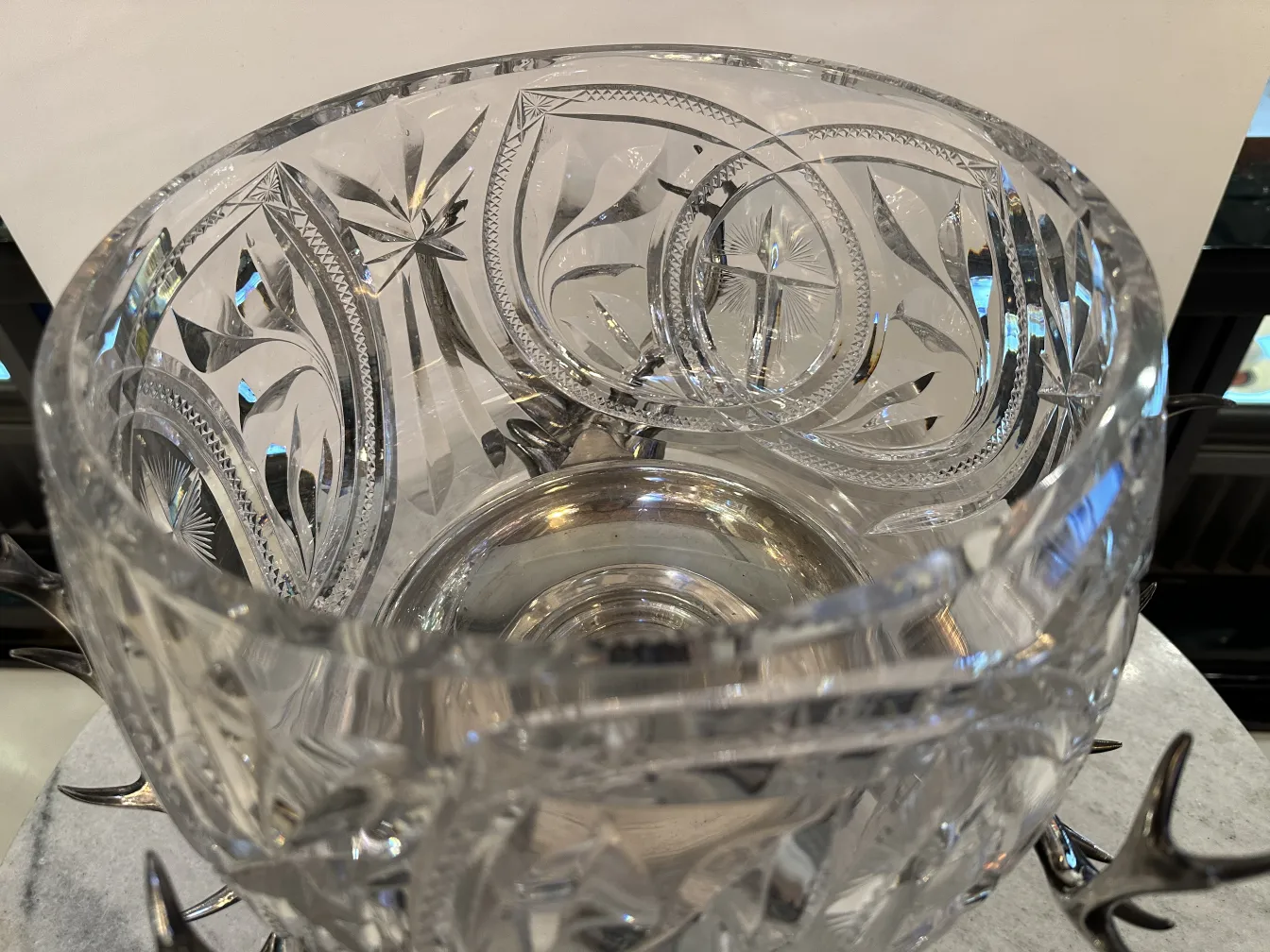 Bol à punch ancien WMF avec motif sculpté