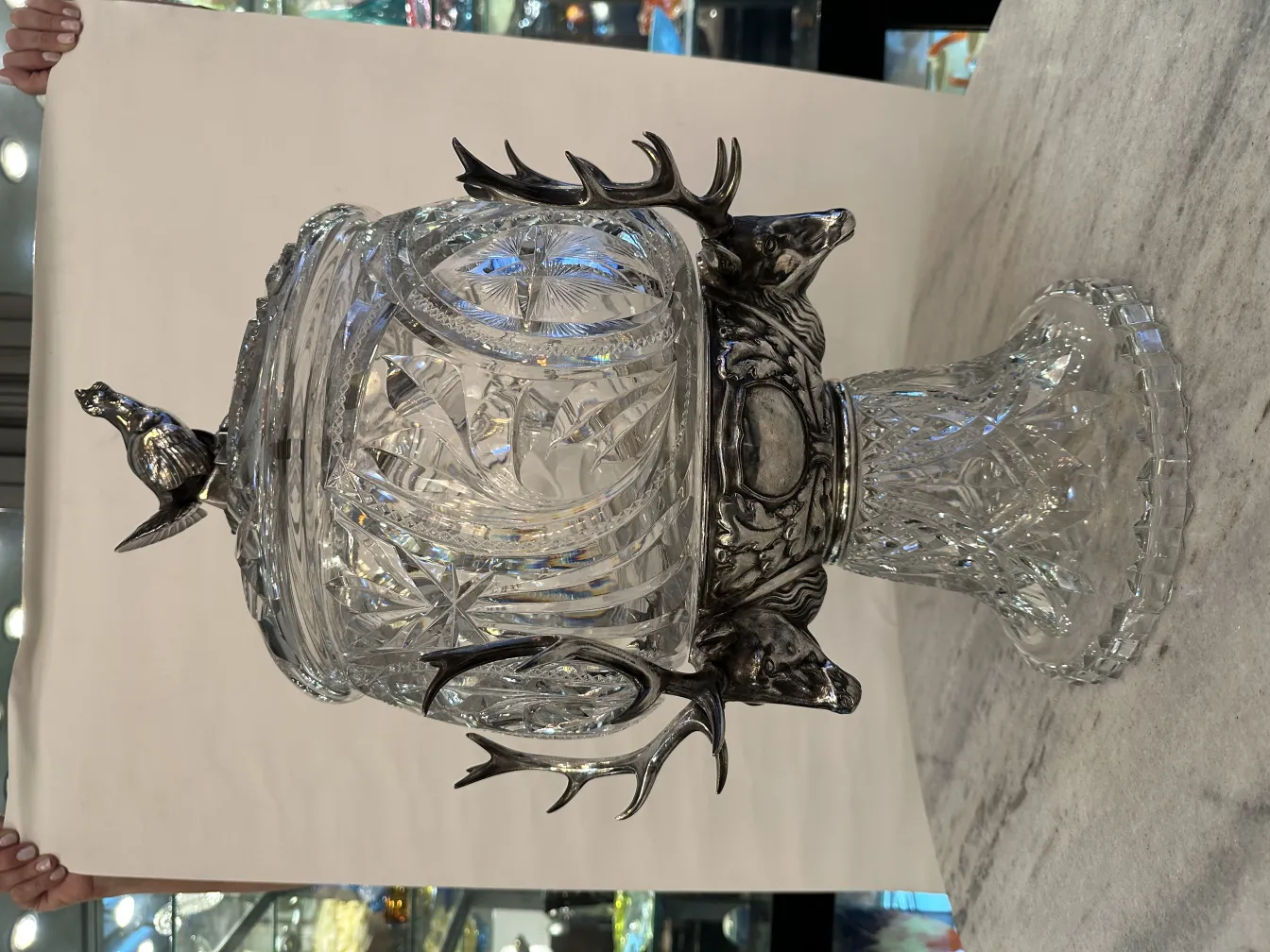 Чаша для пунша WMF с декоративными деталями, антикварный стиль с изысканной формой.