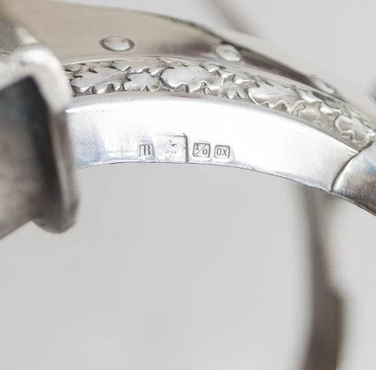 Detailed antique WMF punch bowl with ornate decoration