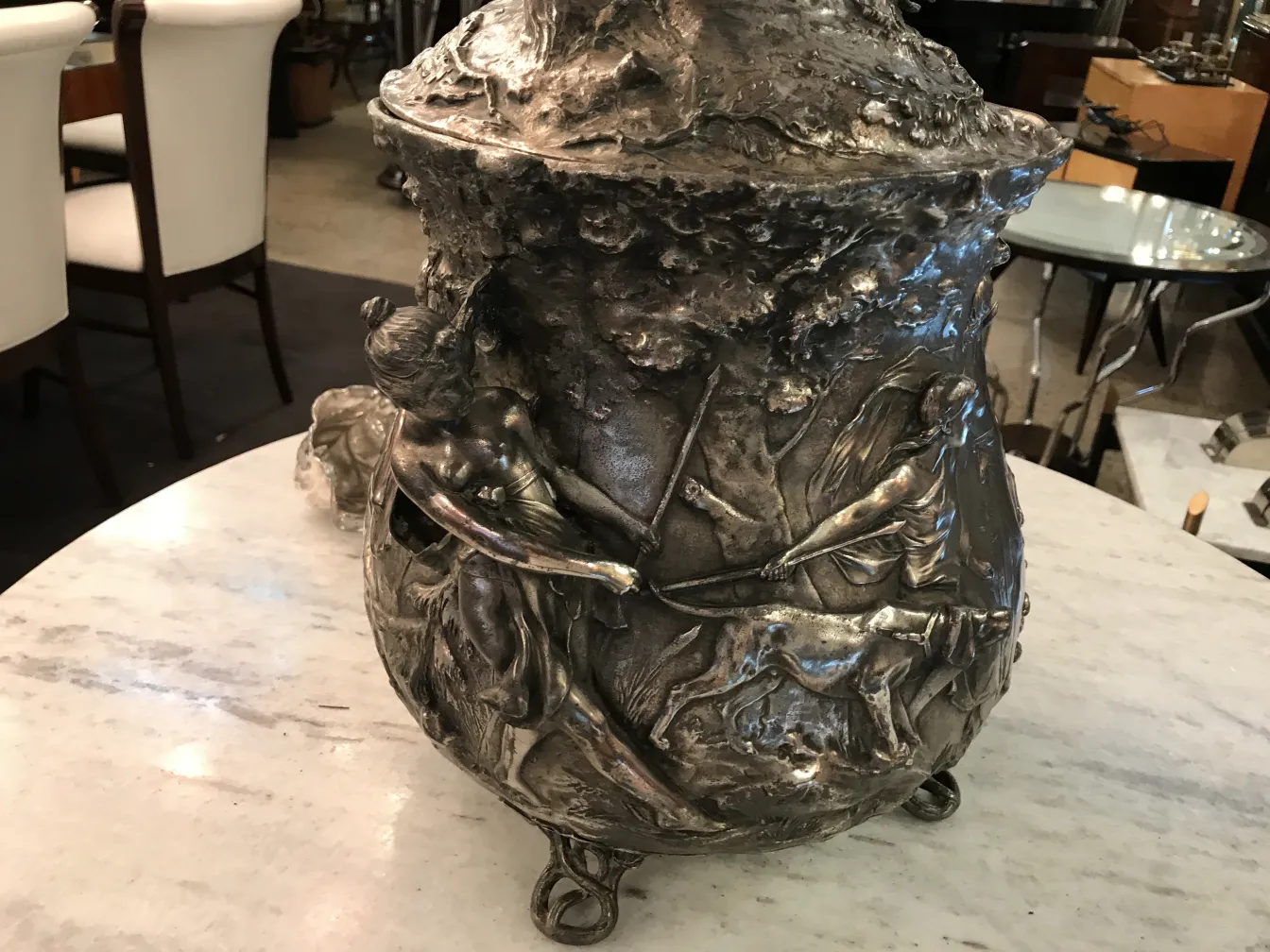 Bol à punch antique WMF avec décorations artistiques