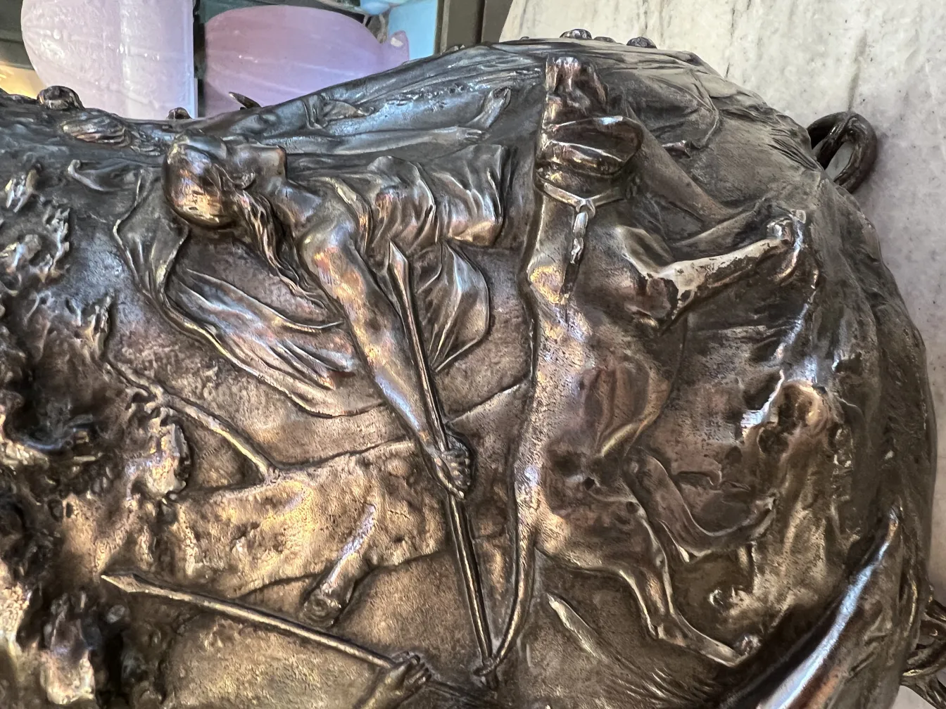 Bol à punch antique WMF avec relief et détails décoratifs