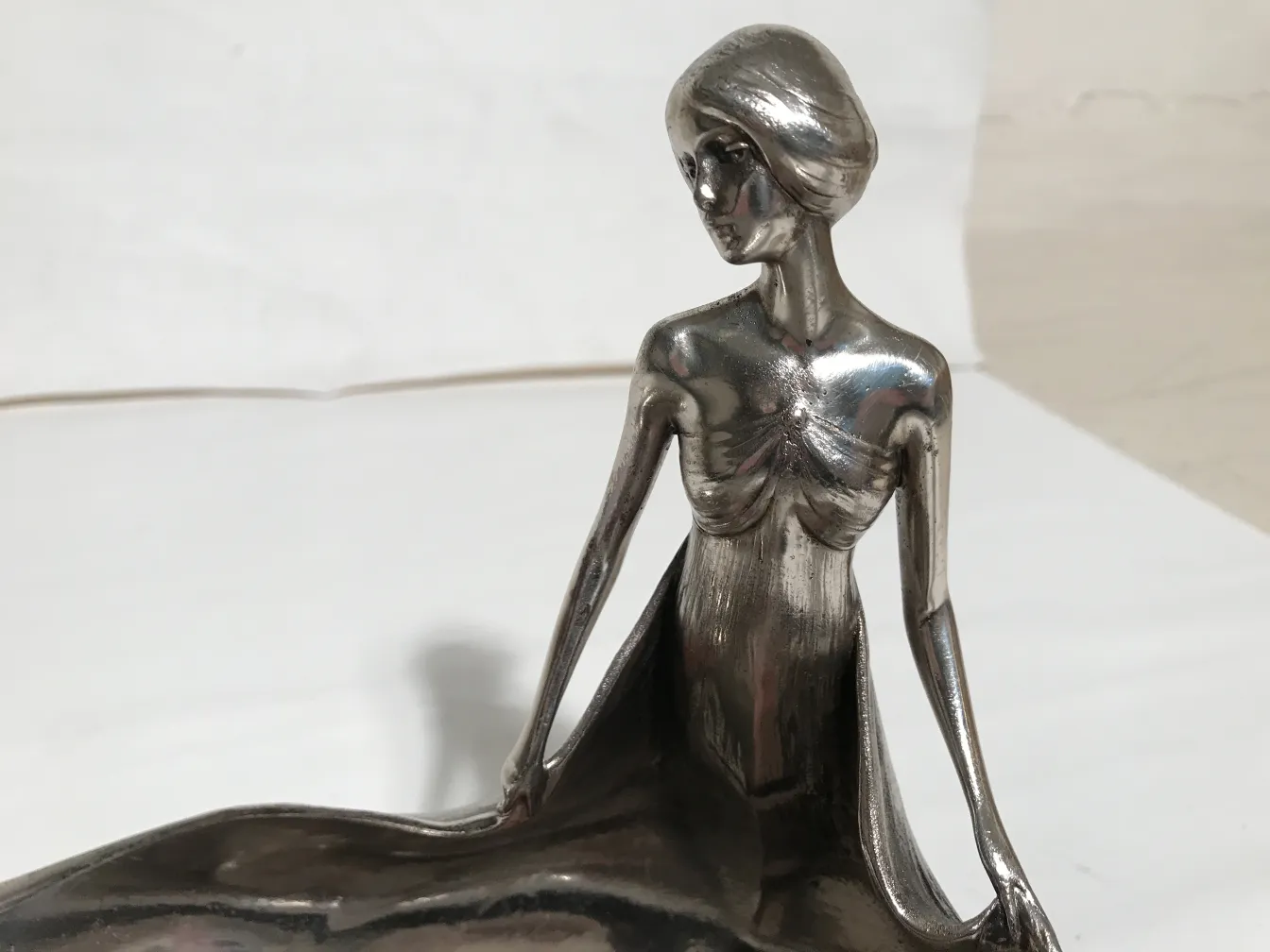 vassoi per carte antichi ORIVIT con figura decorativa