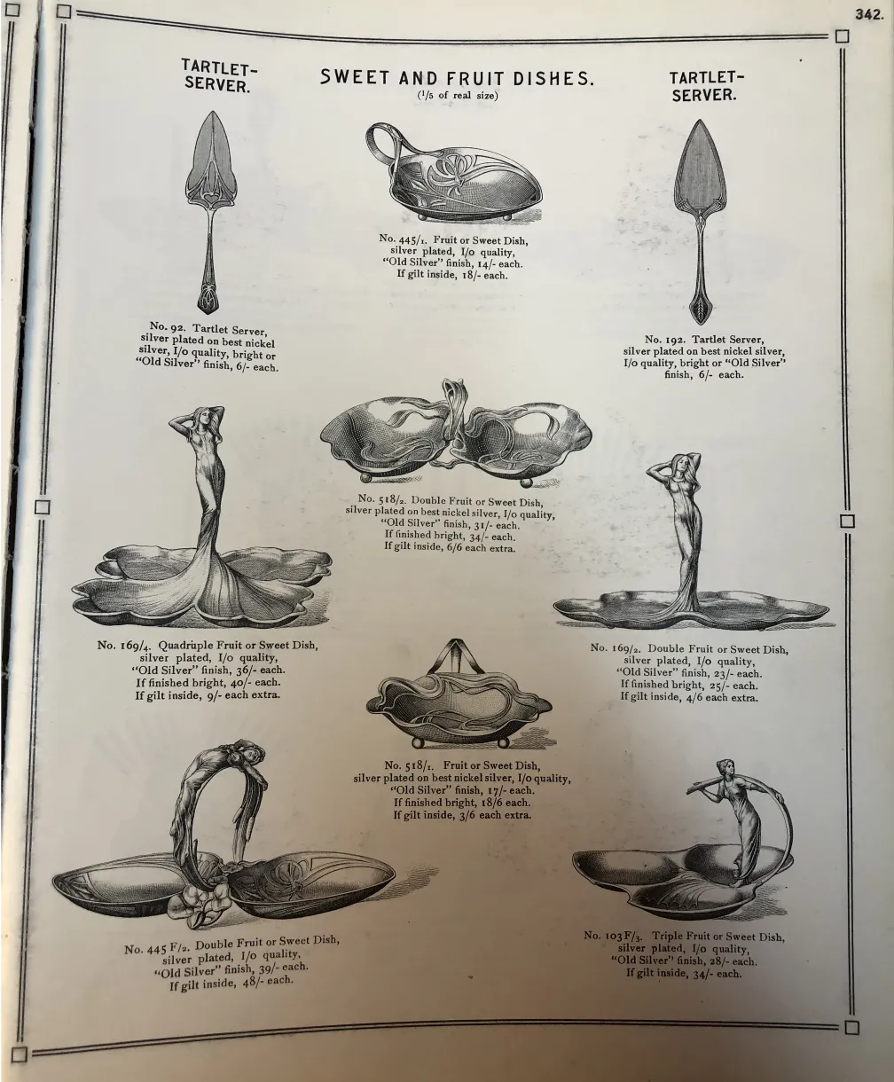 sundar prachin patra tray WMF, kahi sundar vivaran ke sath