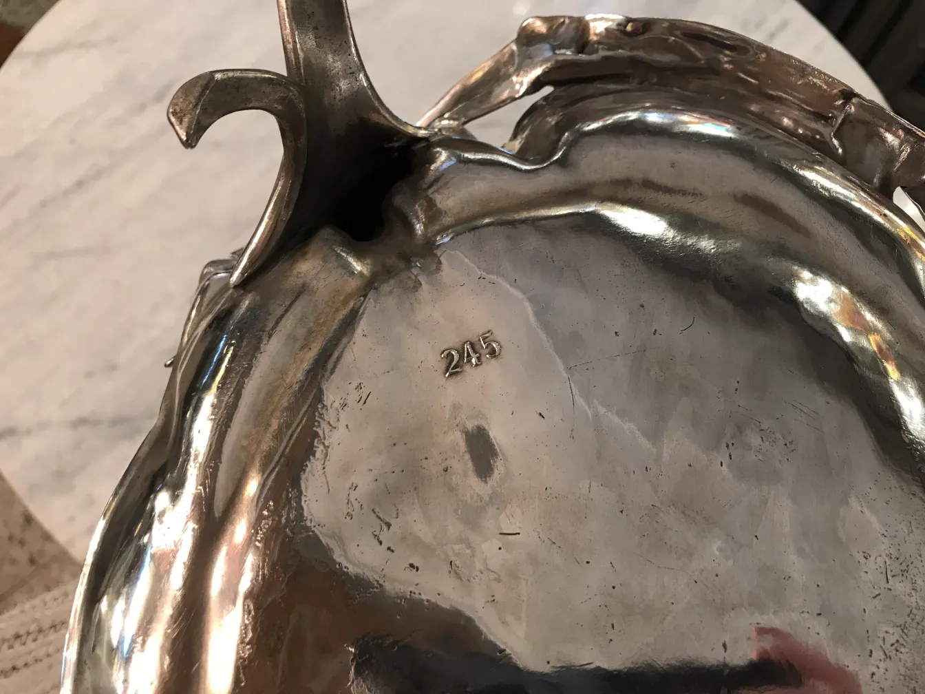 प्राचीन पत्र ट्रे WMF के साथ सुरुचिपूर्ण डिजाइन, क्लासिक सेटिंग