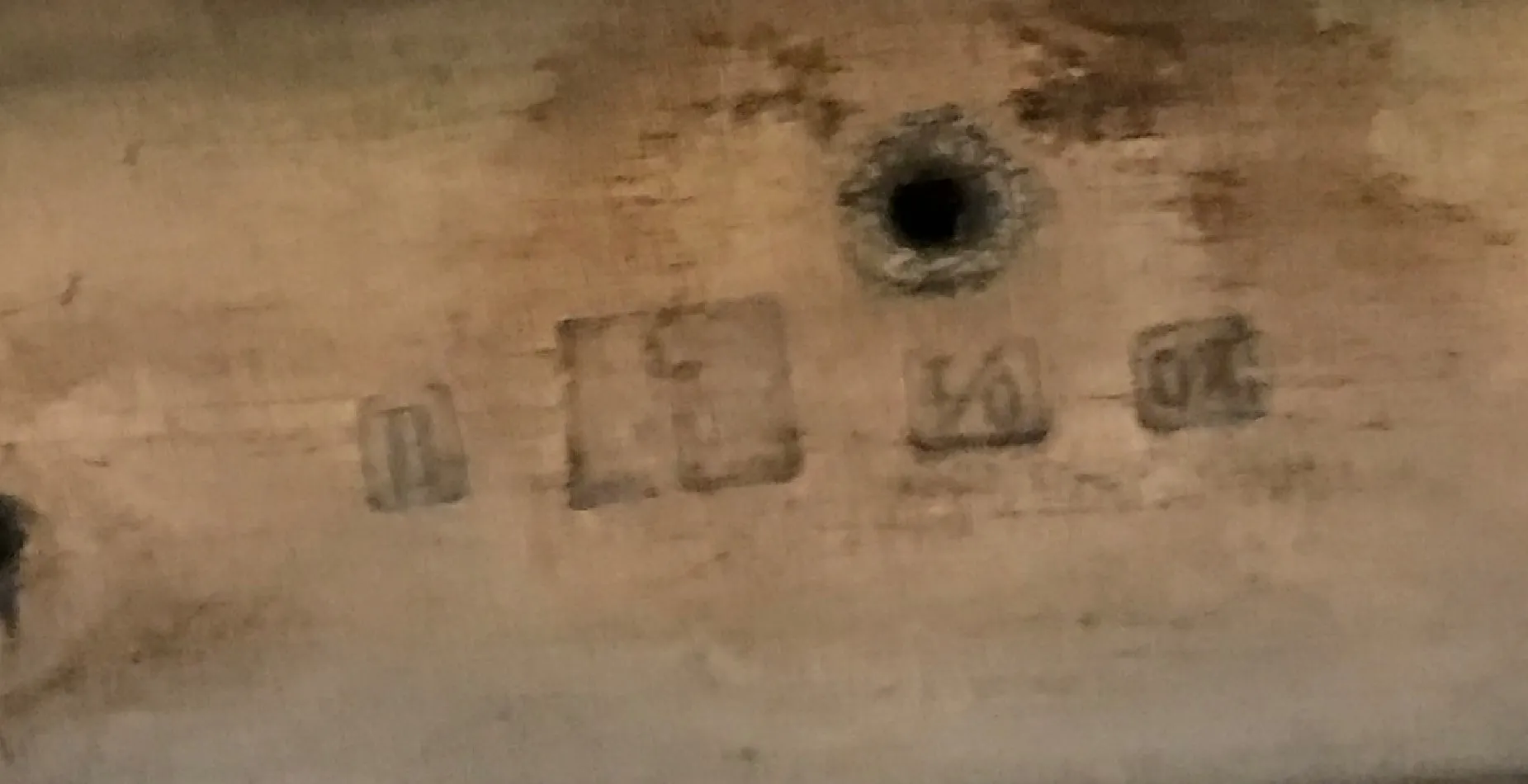 Старинный металлический лоток для карточек WMF с четкими маркировками