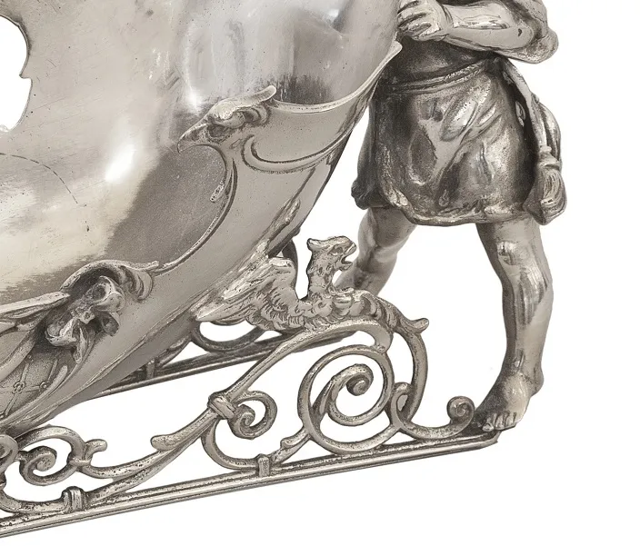 antique WMF card tray with intricate design and decorative features.