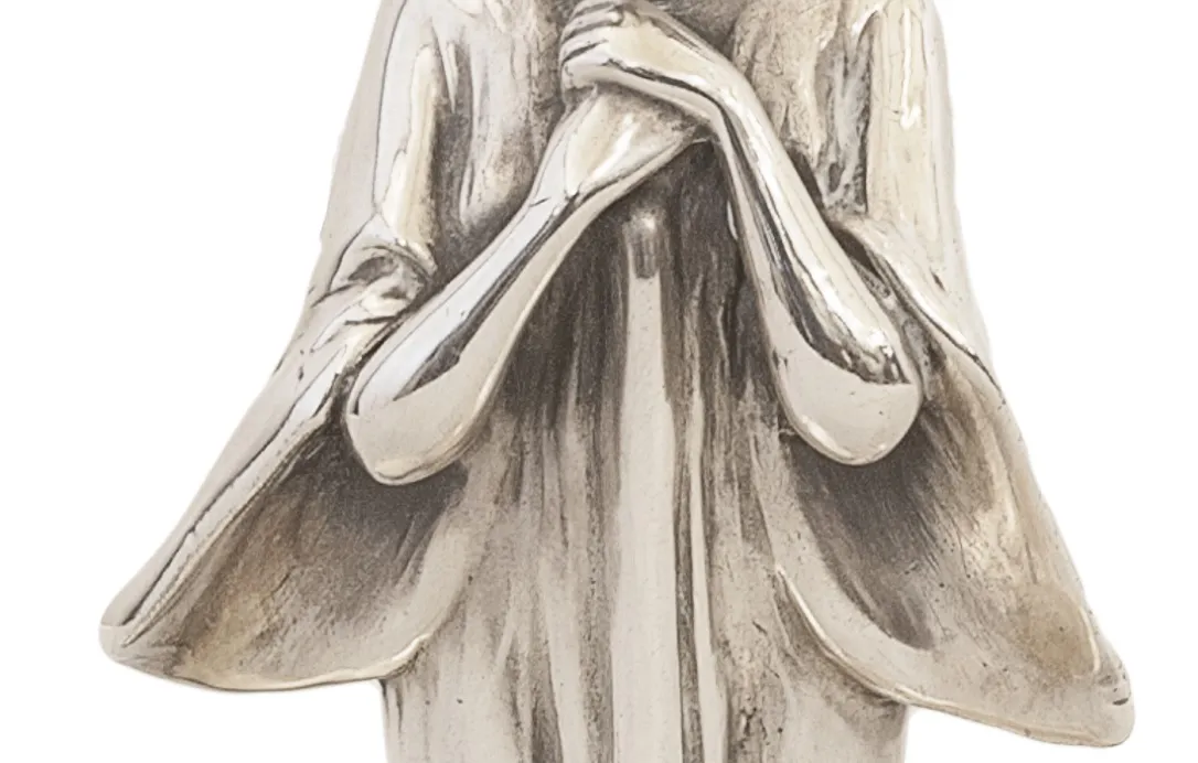 bandeja de cartas antiga WMF com detalhes decorativos