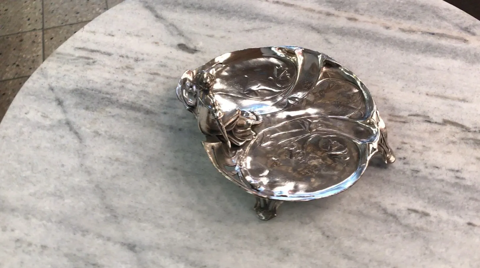 antique card tray wmf featuring elegant design and details