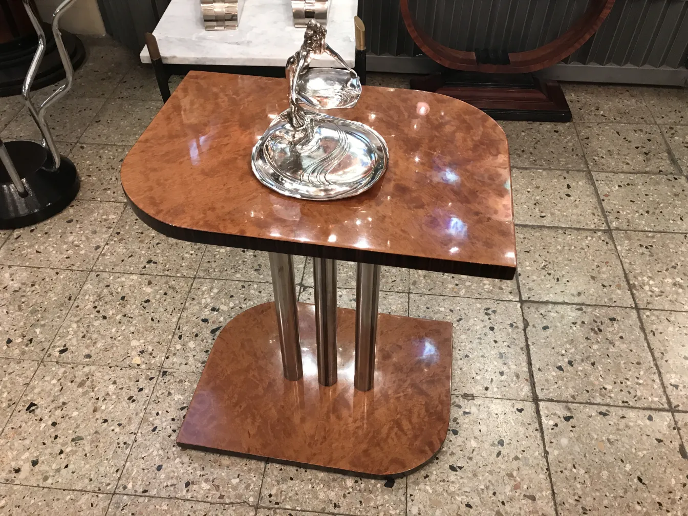 antique card tray WMF on stylish table