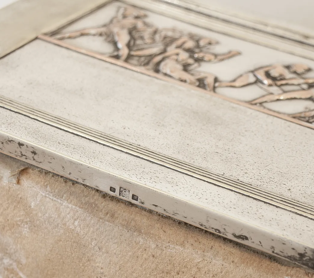 古董 2 首饰盒 特写带艺术雕刻