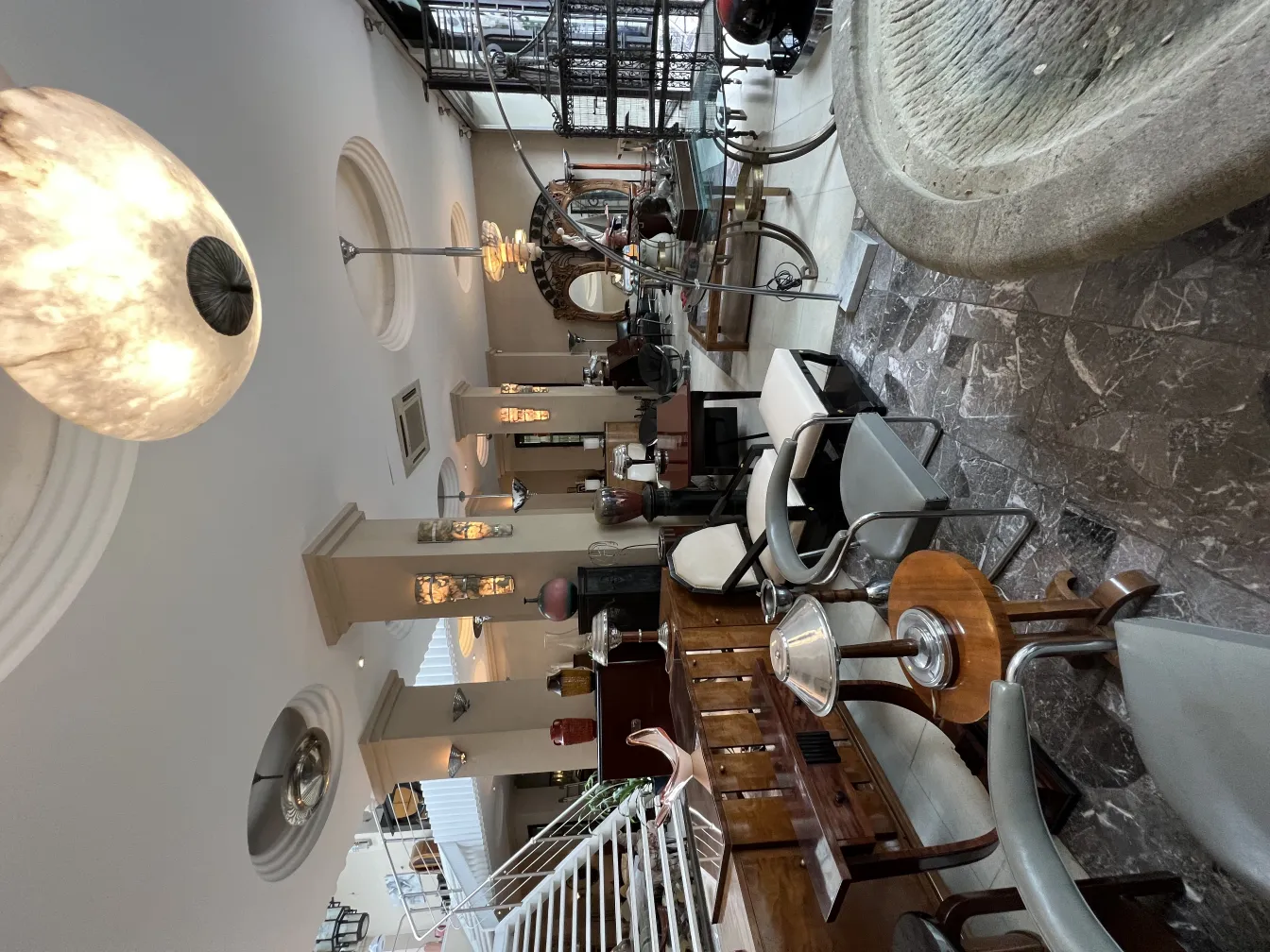 Antique armchair in classic style within an elegant setting.