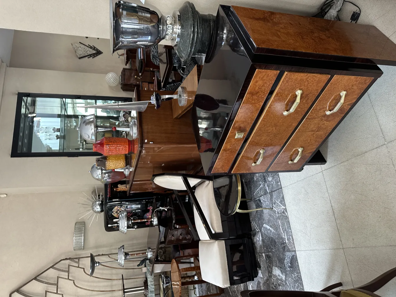 comfortable antique armchair in an elegant setting