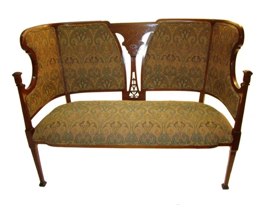 vintage armchairs and chairs with art nouveau design