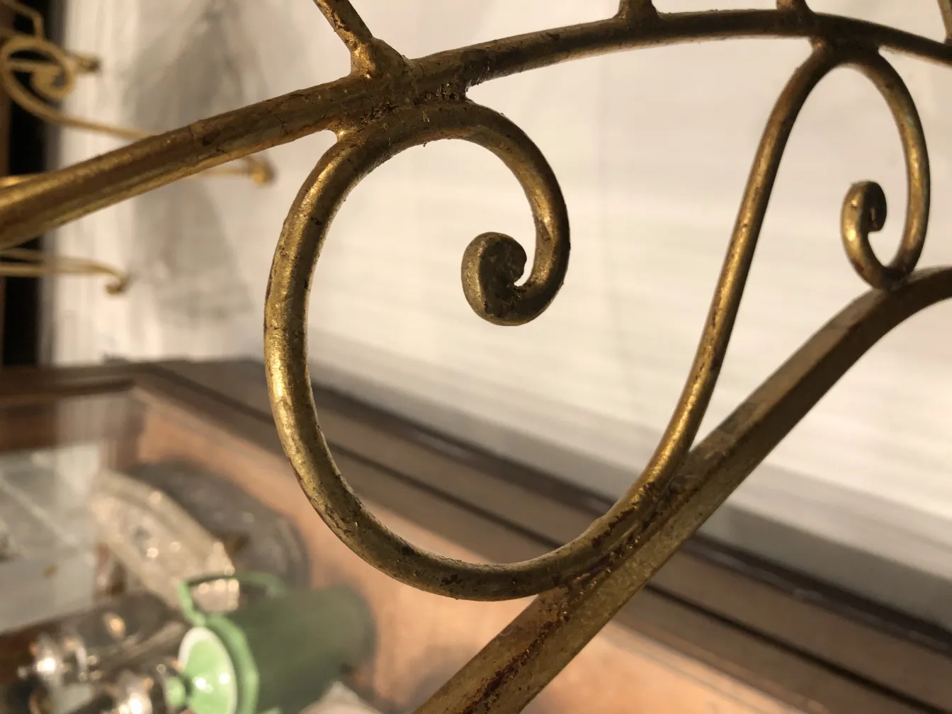 detail of antique 2 chairs with intricate decoration