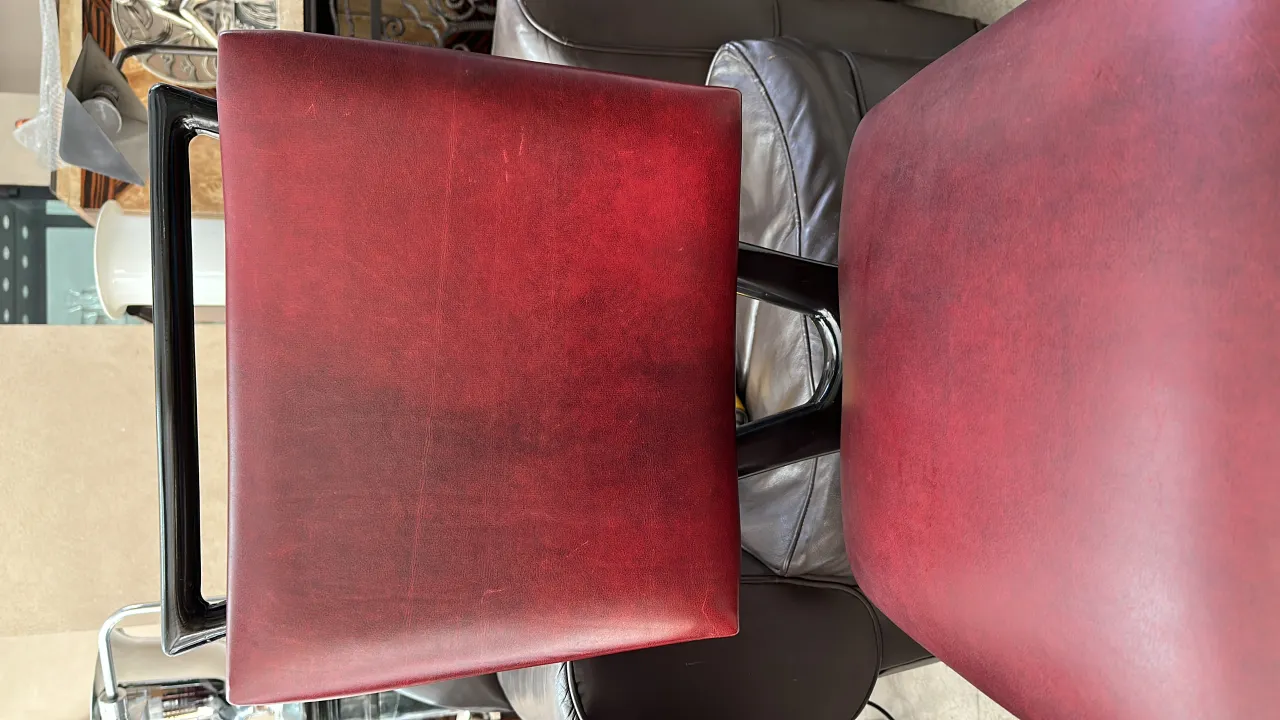 12 chaises anciennes de différentes couleurs dans un cadre confortable