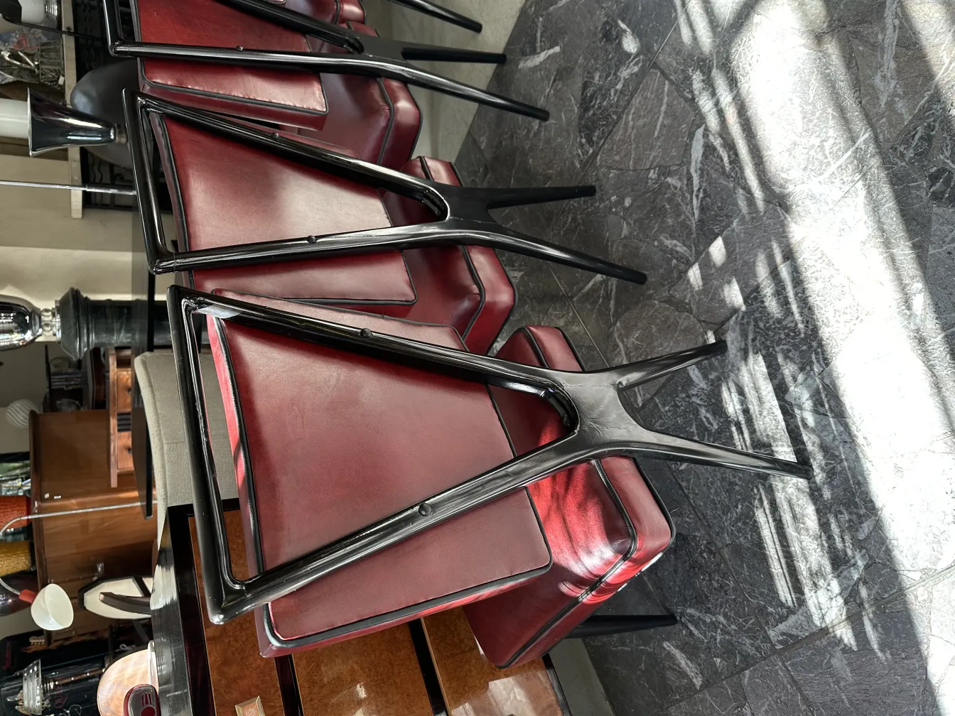 12 antique chairs with elegant and comfortable design