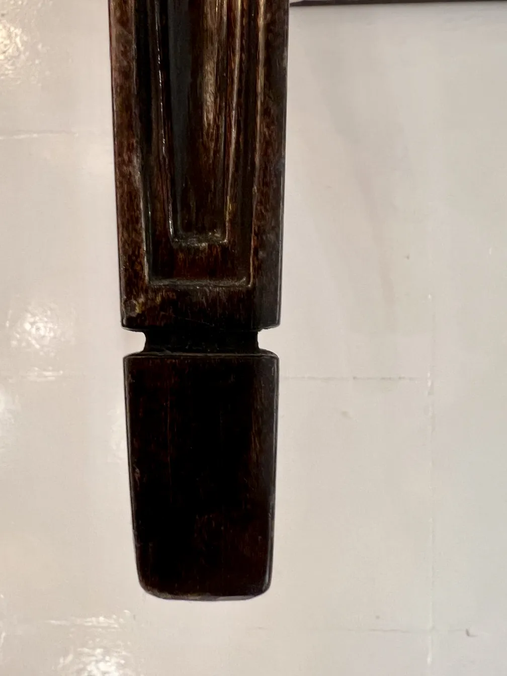 Detail of an antique chair leg in classic style