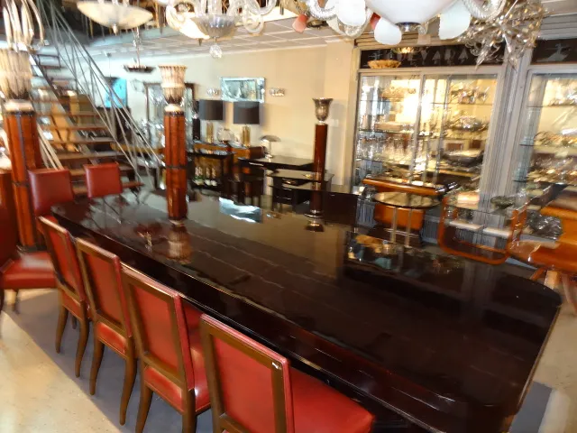 twelve antique chairs with elegant style in a setting