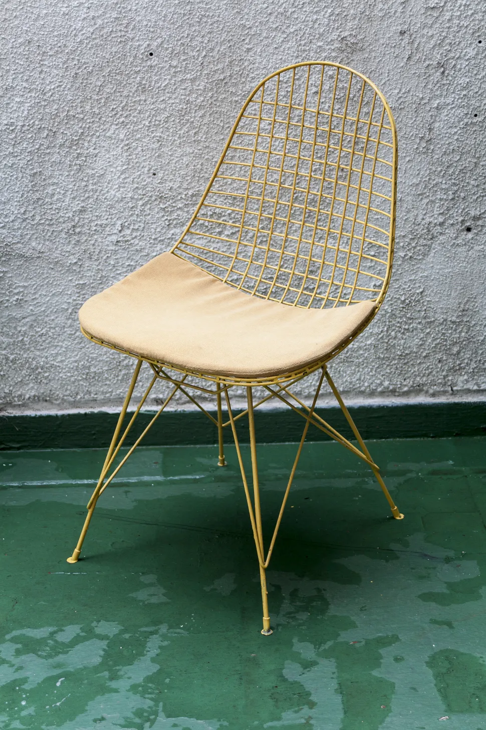 Antique garden armchairs with elegant design outdoors