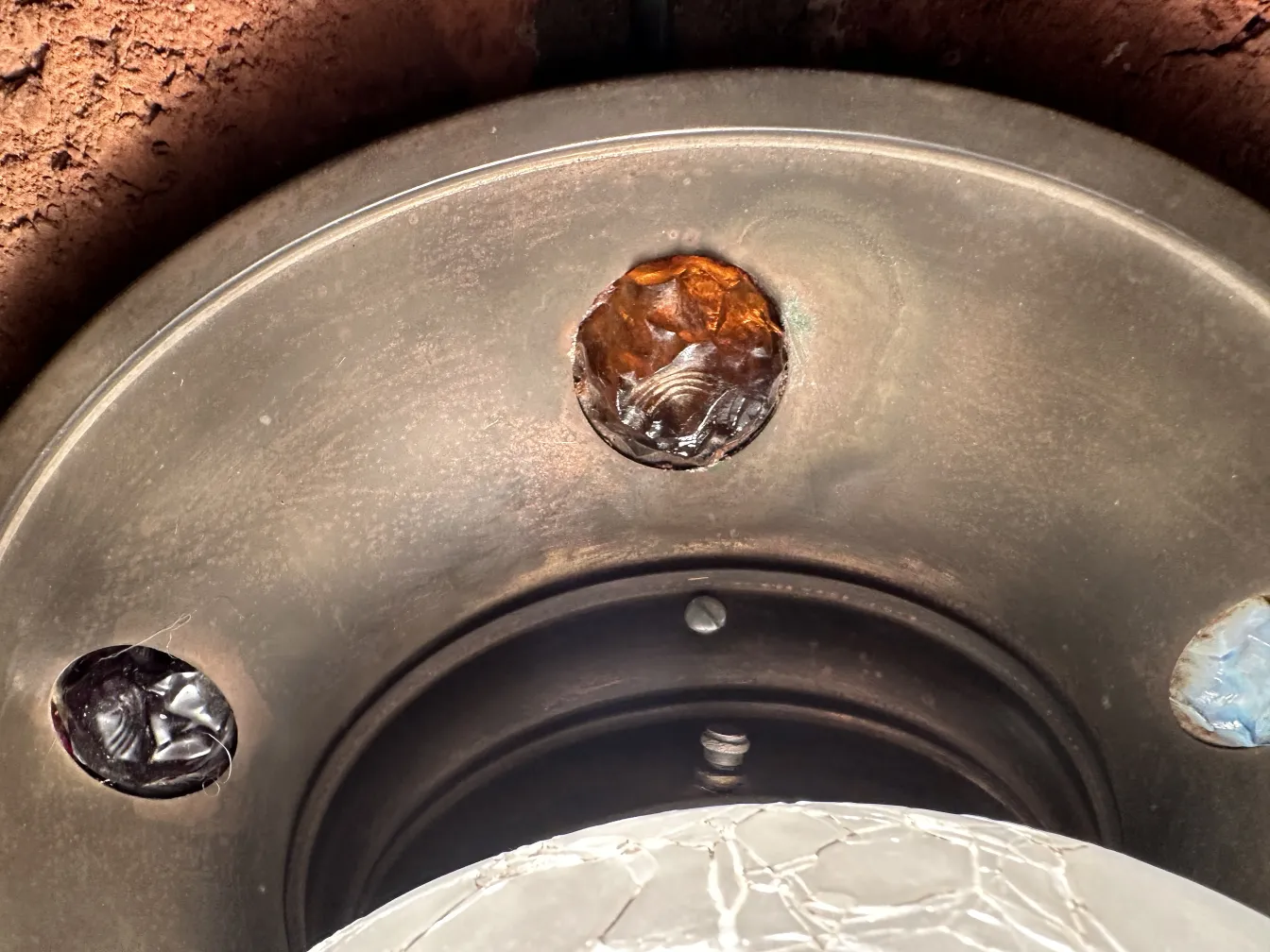 antique ceiling light with decorative details and warm ambiance.