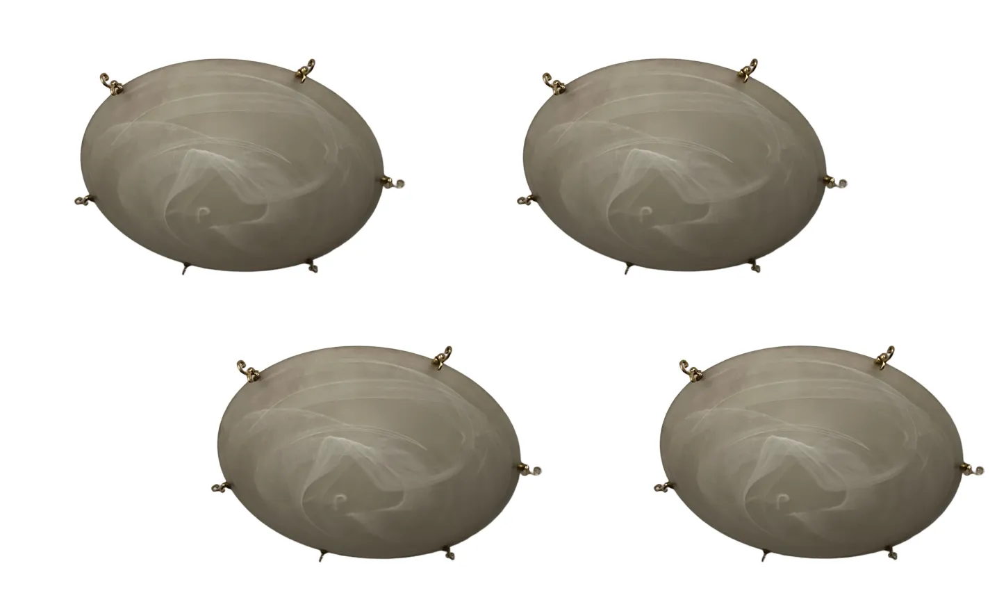 four antique ceiling lights with elegant details, enhancing a cozy ambiance
