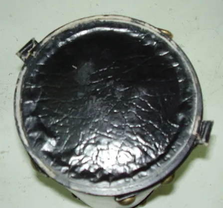 Vue du dessus d'un porte-parapluie ancien décoratif avec des détails