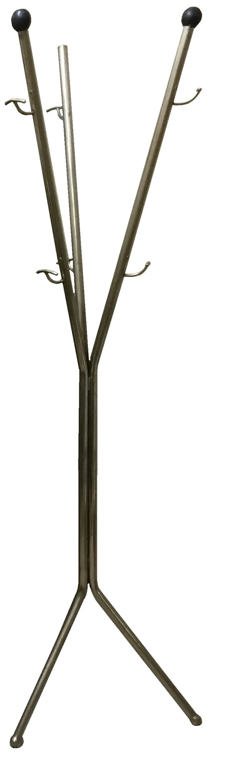 Portemanteau ancien en forme de Y avec crochets décoratifs