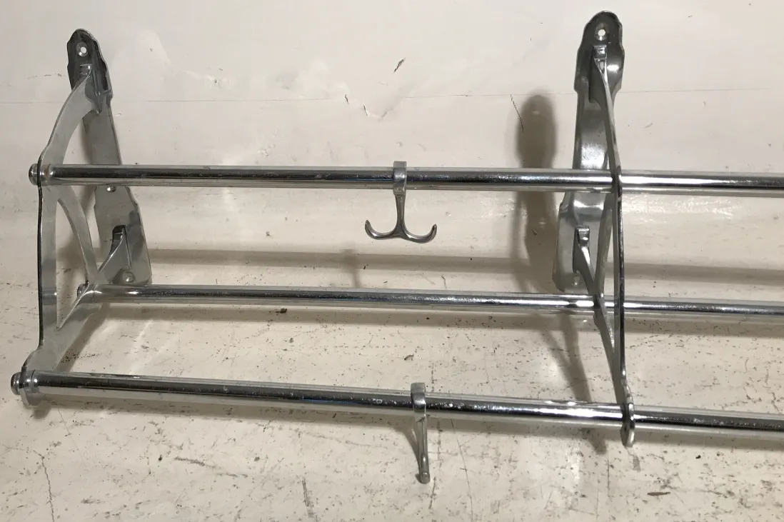 antique coat rack with functional design and hooks