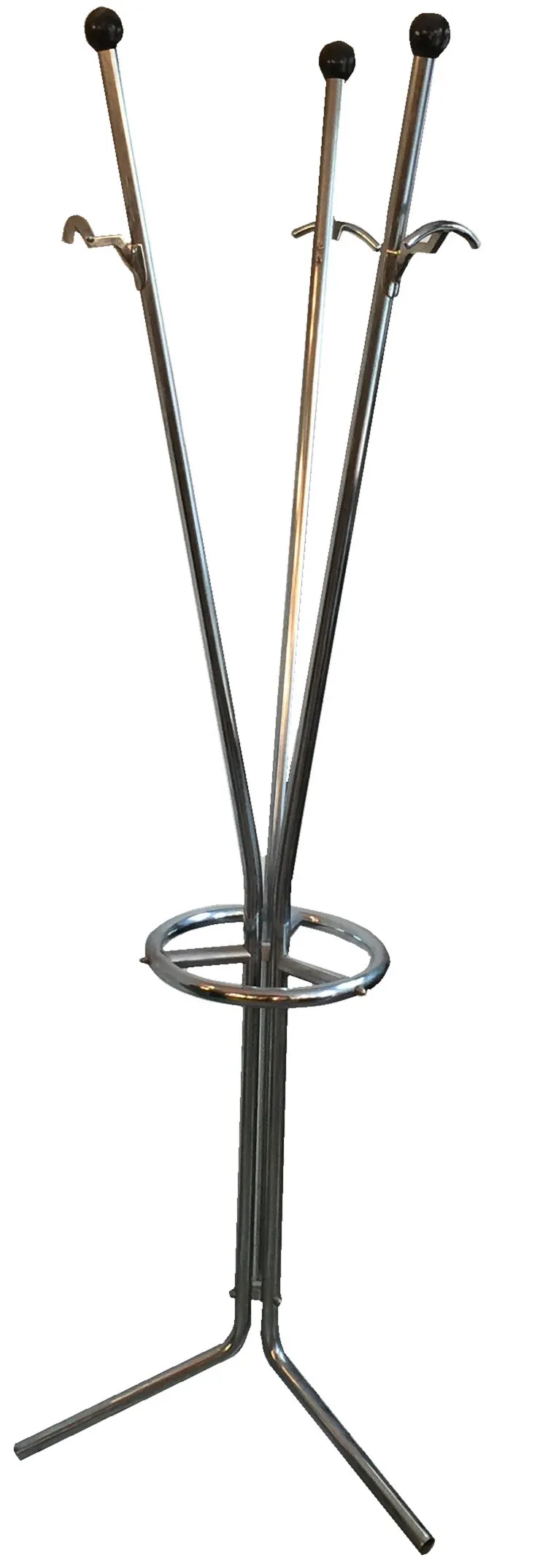 Antique coat rack stand with top hooks