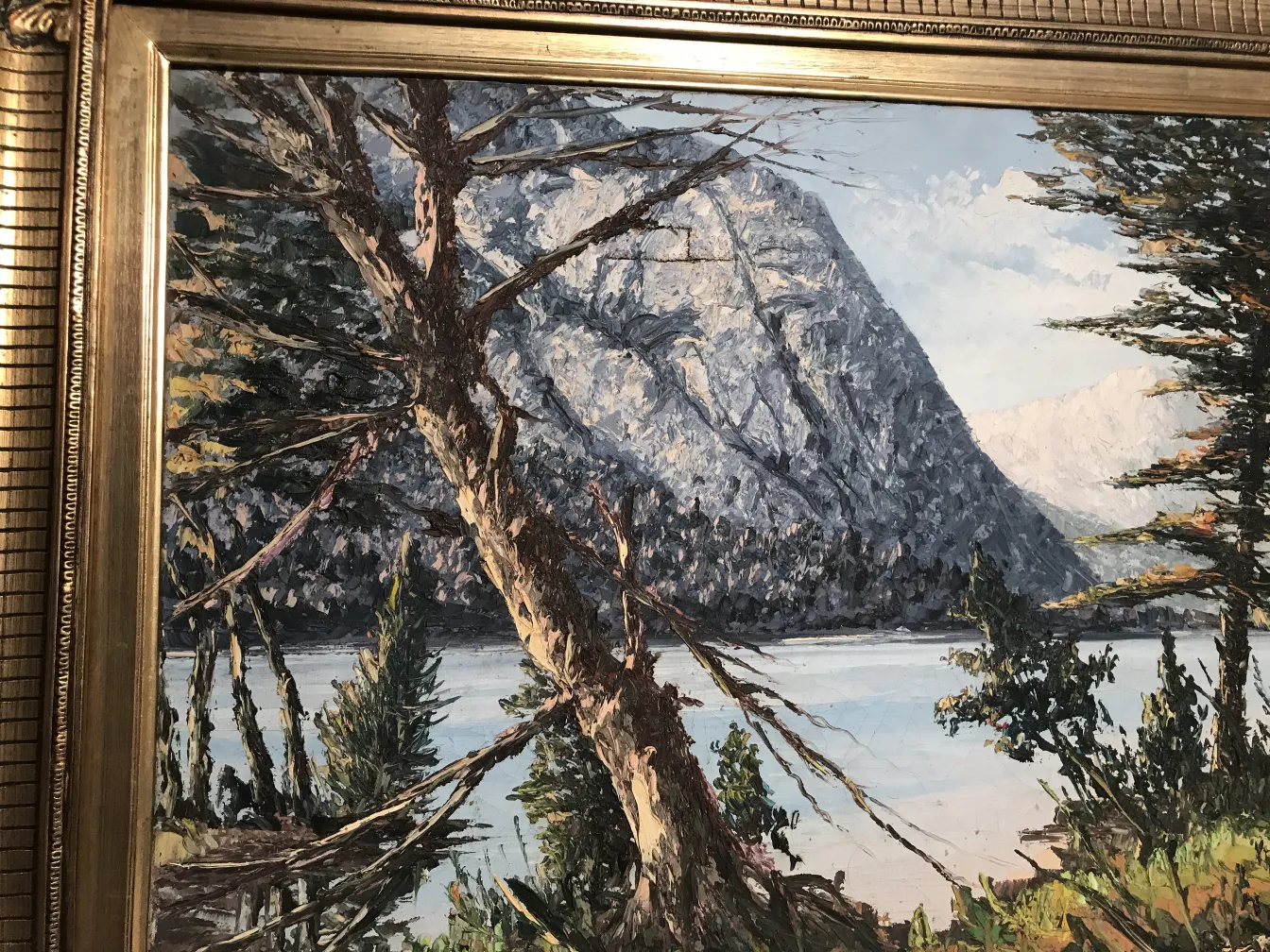 고전 그림 crispino 풍경과 배경의 산