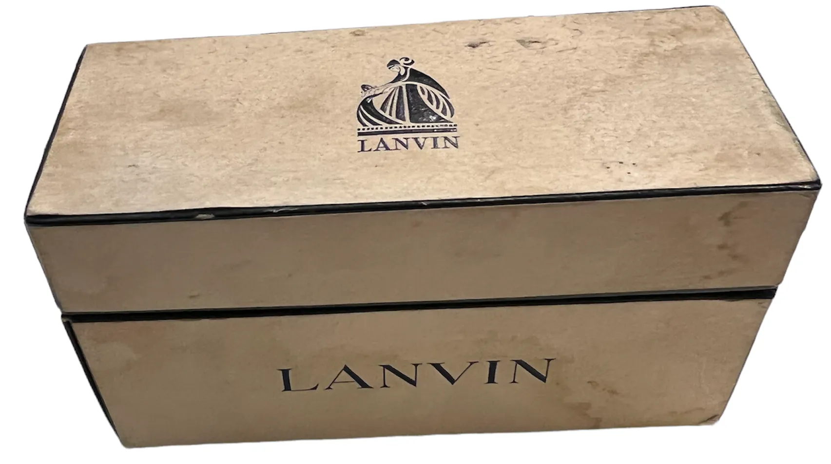 Antike Parfümflasche der Marke Lanvin, elegant und authentisch.